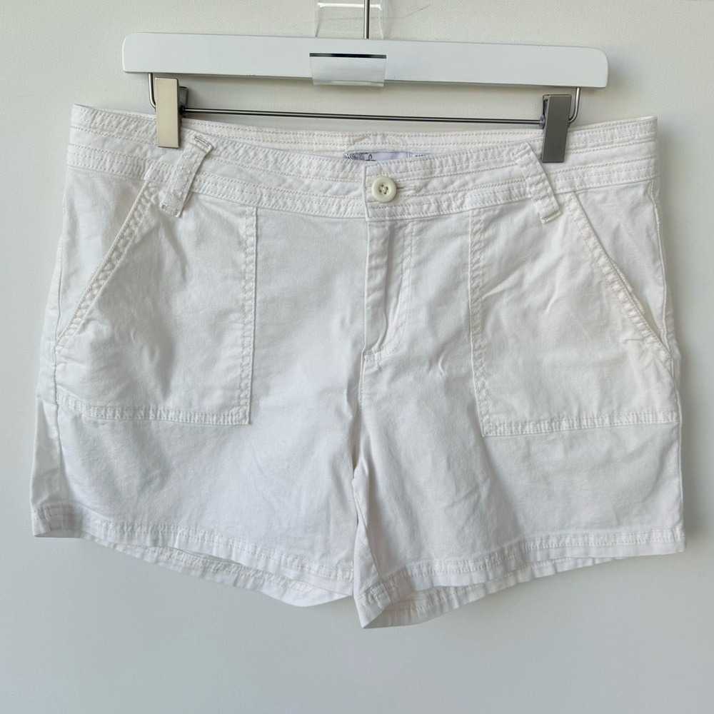 Prana Off-White Women's Casual Elle Cotton Shorts